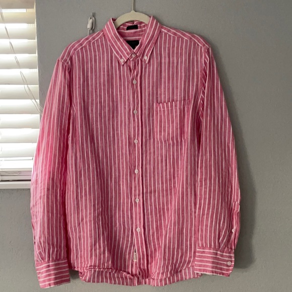 J.Crew Baird McNutt Slim Long Sleeve Linen Shirt